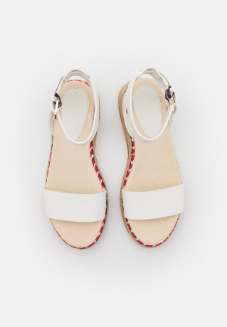 Tommy Hilfiger LOW WEDGE  Espadrilles ecru НИЗКАЯ КЛЕТКА Эспадрильи экрю
