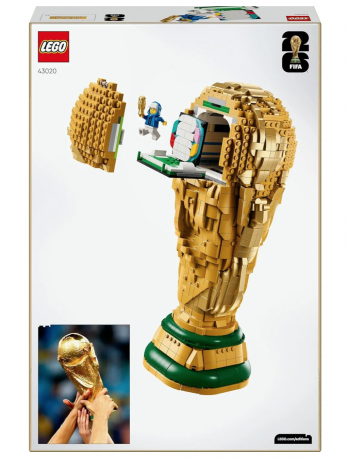 LEGO 43020 FIFA World Cup Trophy 2026, Конструктор FIFA World Cup Trophy 2026 43020 (Дания), 2842 детали, официальный кубок чемпионата мира по футболу, коллекционная модель