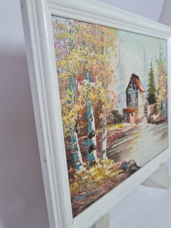 Braun Картина "Водяная мельница" 27.5см x 23см, Германия, 1960-70гг.