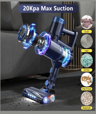 Tocmoc Tocmoc Akku-Stielstaubsauger PCare Akku-Staubsauger 4 in 1 Stick P3, Echtzeit-Leistungsanzeige, 210,00 W, beutellos, 65000 U/min, 2 Geschwindigkeiten, 4-Stufen-Filtration Беспроводной пылесос Tocmoc Беспроводной пылесос PCare 4 в 1 с ручкой P3, от