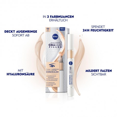 Nivea Cellular 3in1 Augenpflege Concealer Mittel Cellular 3in1 консилер для глаз