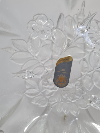 Тарелка винтажная стеклянная в форме цветка Original Walther Glas, 20 x 4 см, Германия, 1960-70гг.