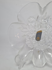 Тарелка винтажная стеклянная в форме цветка Original Walther Glas, 20 x 4 см, Германия, 1960-70гг.