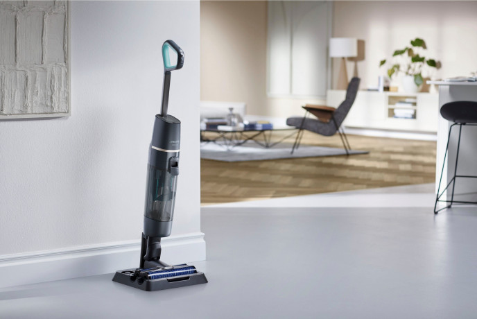 Philips Philips Nass-Trocken-Akkusauger AquaTrio Cordless 7000 Series, Saugen und Wischen in einem Zug, beutellos, XW7110/01 Беспроводной пылесос Philips для влажной и сухой уборки AquaTrio Cordless 7000 Series, уборка пылесосом и мытье полов за один раз