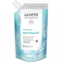LAVERA basis sensitiv MILDE PFLEGESEIFE Bio-Aloe Vera &amp; Bio-Kamille 500ml, 500 ml, Лавера Жидкое мыло для чувствительной кожи, био-алоэ вера и био-ромашка, 500 мл