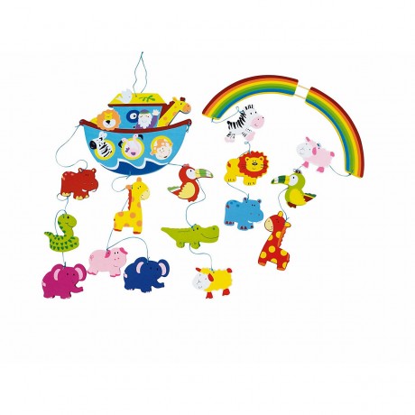 bieco XXL Mobile robustes Holz Blickfang am Babybett Kinderbett Wickeltisch Spielbogen Mobiles Мобиль XXL из прочного дерева привлекает внимание на детской кроватке детская кроватка пеленальный столик игровая дуга Мобиль