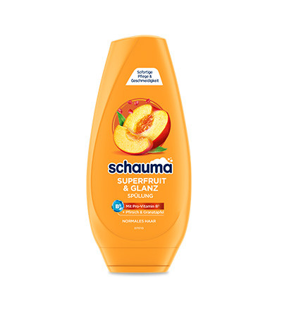 Schauma Spuelung Superfruit & Glanz, 250 ml, Schauma кондиционер Superfruit & Glanz с комплексом Superfruit и провитамином B5, 250 мл