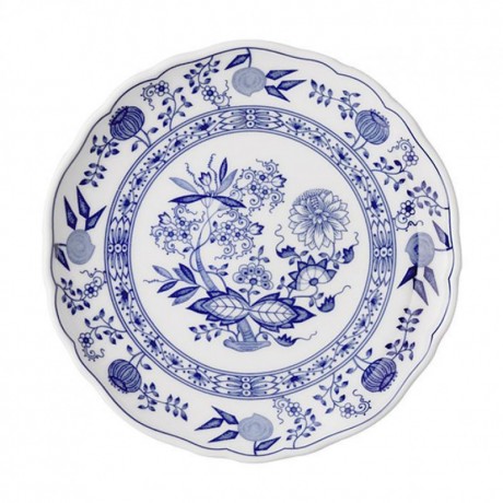 Hutschenreuther Hutschenreuther Blau Zwiebelmuster Fruhstucksteller (Fahne) 21 cm Тарелка для завтрака Hutschenreuther с синим луком (флаг) 21 см
