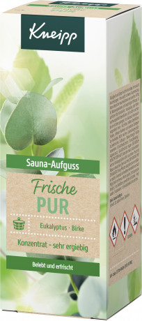 Kneipp Sauna Aufguss Frische Pur, 100 ml, Kneipp концентрат для сауны Frische Pur с эвкалиптом и берёзой, 100 мл