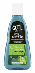Guhl MEN Voll &amp; Stark Kraeftigendes Shampoo, 250 ml, Guhl MEN укрепляющий мужской шампунь для тонких и редеющих волос с розмарином, хмелем и кофеином, 250 мл