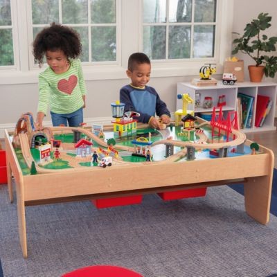 KidKraft Waterfall Mountain Train Set Table Стол для горного поезда с водопадом