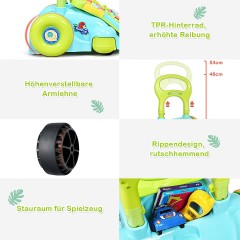COSTWAY® Lauflernwagen mit Lichtern und Musik Детские ходунки со светом и музыкой