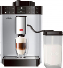Melitta Melitta Kaffeevollautomat Passione One Touch F53/1-101, silber, One Touch Funktion, tassengenau frisch gemahlene Bohnen  Полностью автоматическая кофемашина Melitta Passione One Touch F53/1-101, серебристый, функция оного касания, свежемолотые зер