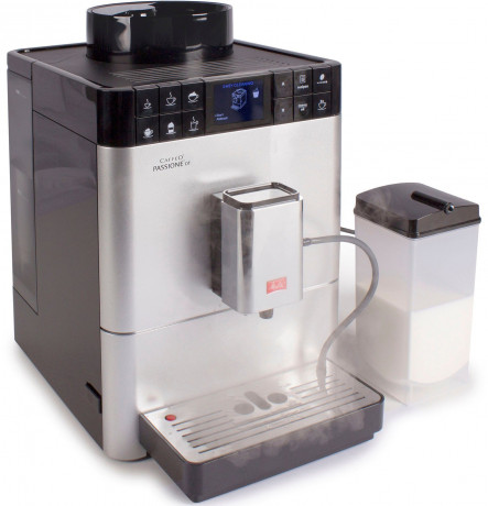 Melitta Melitta Kaffeevollautomat Passione One Touch F53/1-101, silber, One Touch Funktion, tassengenau frisch gemahlene Bohnen Полностью автоматическая кофемашина Melitta Passione One Touch F53/1-101, серебристый, функция оного касания, свежемолотые зер