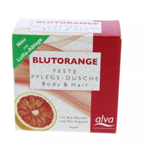 Alva Naturkosmetik Blutorange Feste Pflegedusche Body & Hair Кровавый апельсин твердый уход для душа для тела и волос