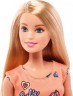 Mattel Chic Barbie Puppe im orangen Kleid mit Prints Шикарная кукла Барби в оранжевом платье с принтами