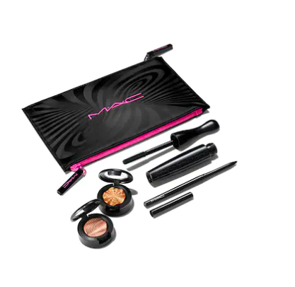 МАC Hypnotizing Holiday Now you see me Extra Dimension Eye Kit Golden, МАК Набор для макияжа глаз в подарочной упаковке, Золото