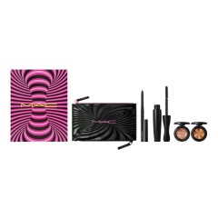 МАC Hypnotizing Holiday Now you see me Extra Dimension Eye Kit Golden, МАК Набор для макияжа глаз в подарочной упаковке, Золото