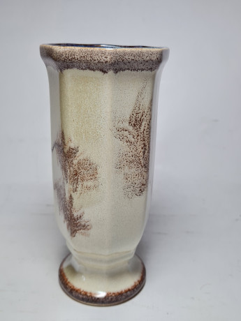 W-Germ. Бокал в бежево-коричневых тонах, 16,5 x 8 см, Германия, 1960-70гг.