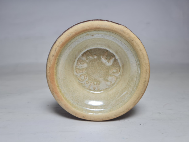 W-Germ. Бокал в бежево-коричневых тонах, 16,5 x 8 см, Германия, 1960-70гг.