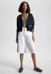 Tommy Hilfiger REG VARSITY IMD NY Zip-up sweatshirt desert sky REG VARSITY IMD NY Толстовка на молнии небо пустыни