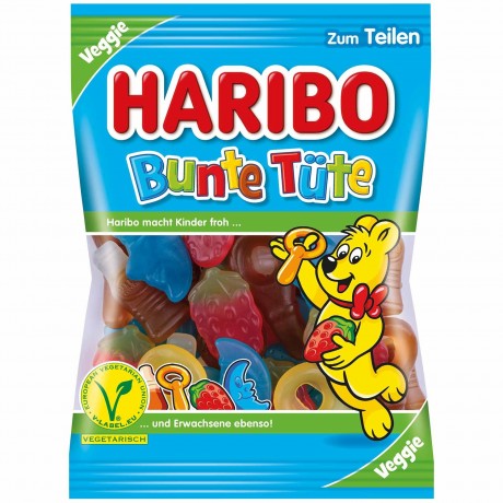 Haribo Fruchtgummi Bunte Tute Харибо Жевательный мармелад, Германия, 175 г