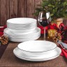 Seltmann Weiden Seltmann Weiden Lido Black Line Speise-Set rund 12-tlg. Обеденный сервиз Seltmann Weiden Lido Black Line из 12 предметов.