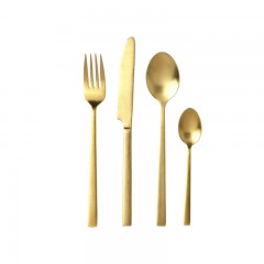 Bitz Bitz Besteck Edelstahl PVD Messing Besteckset 16-tlg. Набор столовых приборов Bitz из нержавеющей стали, латунь с PVD-покрытием, 16 предм.