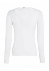Tommy Hilfiger LANGARM Long sleeved top weiss LONG SLEEVE Топ с длинными рукавами белый