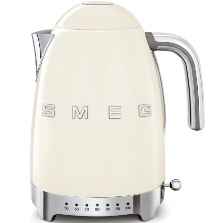 SMEG SMEG Wasserkocher SMEG Wasserkocher mit Temperatureinstellung 50-100°C Edelstahl Kocher, 2400,00 W, 360°Basis elektrischer Wasser Kocher mit Temperatureinstellung Metall  Чайник SMEG Чайник SMEG с регулировкой температуры 50-100°C Плита из нержавеюще