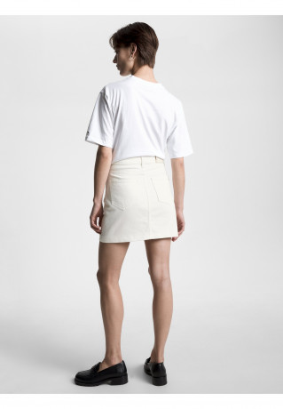Tommy Hilfiger SKIRT Mini skirt ecru ЮБКА Мини-юбка экрю