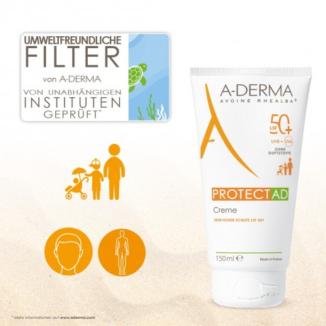 A-DERMA PROTECT AD SPF 50+ Creme  Крем PROTECT AD SPF 50+