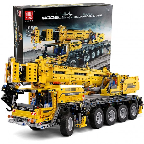 MOULD KING Klemmbausteineset Mobilkranwagen Комплект зажимных блоков для автокранов