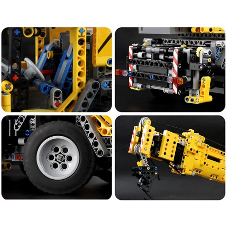 MOULD KING Klemmbausteineset Mobilkranwagen Комплект зажимных блоков для автокранов