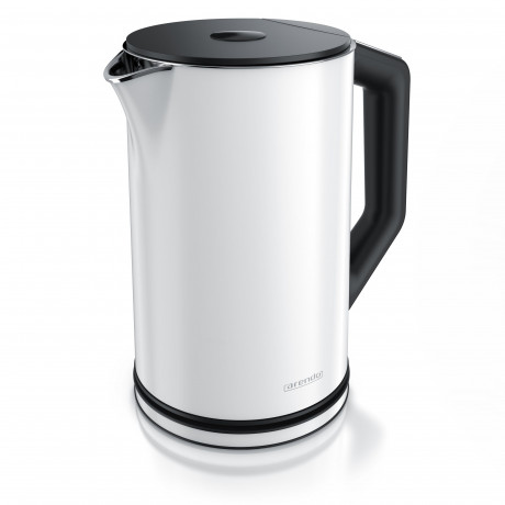 Arendo Arendo Wasserkocher, 1,5 l, 2200 W, Edelstahl, Doppelwand, Temperatureinstellung 40° 100 °C mit Anzeige, Summer |LED-Display |Doppelwandig |Interne Fullstandsanzeige vulkangrau Чайник Arendo, 1,5 л, 2200 Вт, нержавеющая сталь, с двойными стенками,