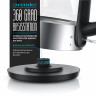 Arendo Arendo Wasserkocher, 1,7 l, 2200 W, Edelstahl, Glaswasserkocher, automatische Abschaltung, Kalkfilter, LED silberfarben Чайник Arendo 1,7 л, 2200 Вт, стеклянный чайник из нержавеющей стали, с автоматическим отключением, фильтром от накипи, светодио