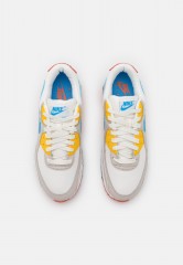 Nike Sportswear AIR MAX 90 Sneaker low summit white/university blue/light bone/vivid sulfur/madder root/black AIR MAX 90 низкие кроссовки женские вершинный белый/университетский синий/светлая кость/яркая сера/корень марены/черный