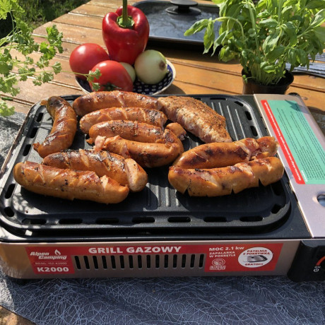 Alpen Camping Alpen Camping Gaskocher 2in1 Gas Kocher Campingkocher + Grillplatte Gasgrill Outdoor Camping Kocher Газовая плита Alpen для кемпинга, газовая плита 2-в-1, походная плита + гриль, газовый гриль, уличная походная плита