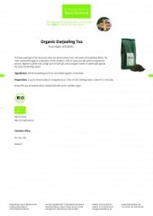 Krauterhaus Sanct Bernhardt Organic Darjeeling Tea First Flush, SFTGFOP, 500 г