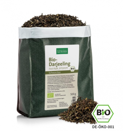 Krauterhaus Sanct Bernhardt Organic Darjeeling Tea First Flush, SFTGFOP, Чай Дарджилинг 500 г