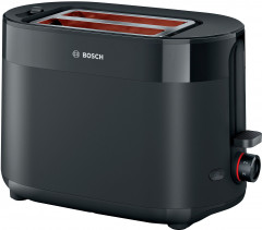 BOSCH BOSCH Toaster MyMoment TAT2M123, 2 Schlitze, fur 2 Scheiben, 950 W, integrierter Brotchenaufsatz, Auftaufunktion, Brotzentrierung, AutoOff  Тостер BOSCH MyMoment TAT2M123, 2 слота, на 2 ломтика, 950 Вт, встроенная насадка для хлеба, функция размороз