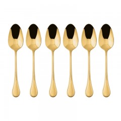 Sambonet Sambonet Royal - Edelstahl / PVD Gold Mokkaloffel Set 6-tlg. Sambonet Royal - набор ложек для мокко из нержавеющей стали / золота с PVD-покрытием, 6 предм.