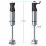 Arendo Arendo Stabmixer, 1000 W, Edelstahl Stabmixer Purierstab Handmixer stufenlose Regelung  Ручной блендер Arendo, 1000 Вт, ручной блендер из нержавеющей стали, стержень Purier ручной миксер бесступенчатое управление