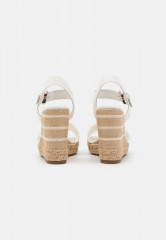 Tommy Hilfiger Wedge sandals ecru босоножки на танкетке экрю