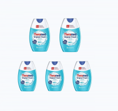 Theramed Original Frisch 2in1, 75ml x 5st, зубная паста гель 2 в 1, зубная паста и ополаскиватель для защиты от кариеса и свежего дыхания, длительная свежесть, 75мл x 5шт 
