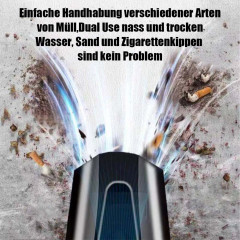 TUABUR TUABUR Akku-Handstaubsauger Kabelloser, wiederaufladbarer tragbarer Handstaubsauger mit 12000PA, Geeignet fur Autos, Wohnungen und Buros Blau TUABUR Беспроводной ручной пылесос Беспроводной перезаряжаемый портативный ручной пылесос с 12000PA, подхо