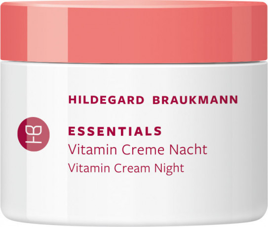 Hildegard Braukmann ESSENTIALS Vitamin Creme Nacht, 50 ml, Hildegard Braukmann ночной крем для лица с витаминным комплексом, для сухой и нормальной кожи, для женщин, 50 мл