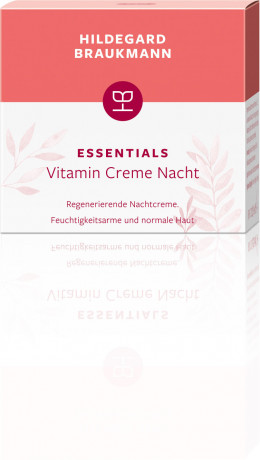 Hildegard Braukmann ESSENTIALS Vitamin Creme Nacht, 50 ml, Hildegard Braukmann ночной крем для лица с витаминным комплексом, для сухой и нормальной кожи, для женщин, 50 мл
