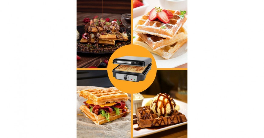 ProfiCook ProfiCook Waffelautomat PC-WA 1241, Waffeleisen schwarz/edelstahl, 1.200 Watt schwarz/edelstahl Вафельница ProfiCook PC-WA 1241, вафельница черная/нержавеющая сталь, 1200 Вт