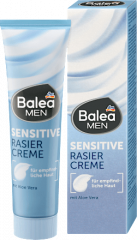 Balea MEN Rasiercreme Sensitive, 100 ml, Крем Sensitive для бережного бритья с алоэ вера и пантенолом, 100 мл